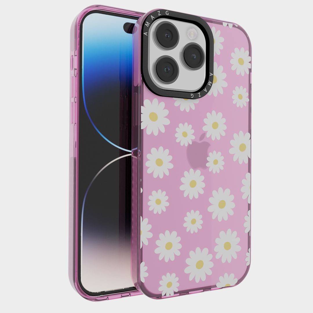 AMAZG White Daisies Resilient iPhone Case