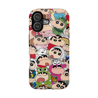 Shinchan Cartoon Case For iPhone 16 Plus