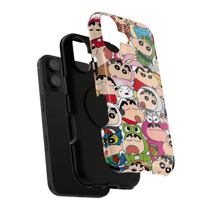 Shinchan Cartoon Case For iPhone 16 Plus
