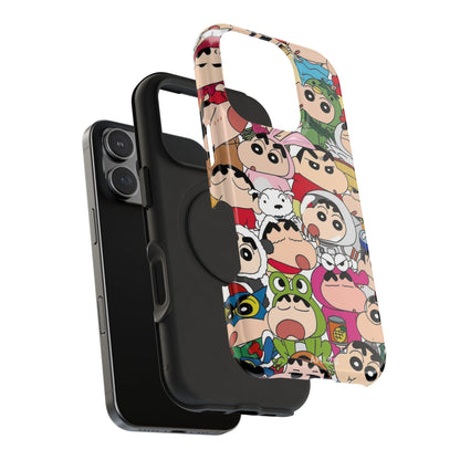 Shinchan Cartoon Case For iPhone 16 Pro Max